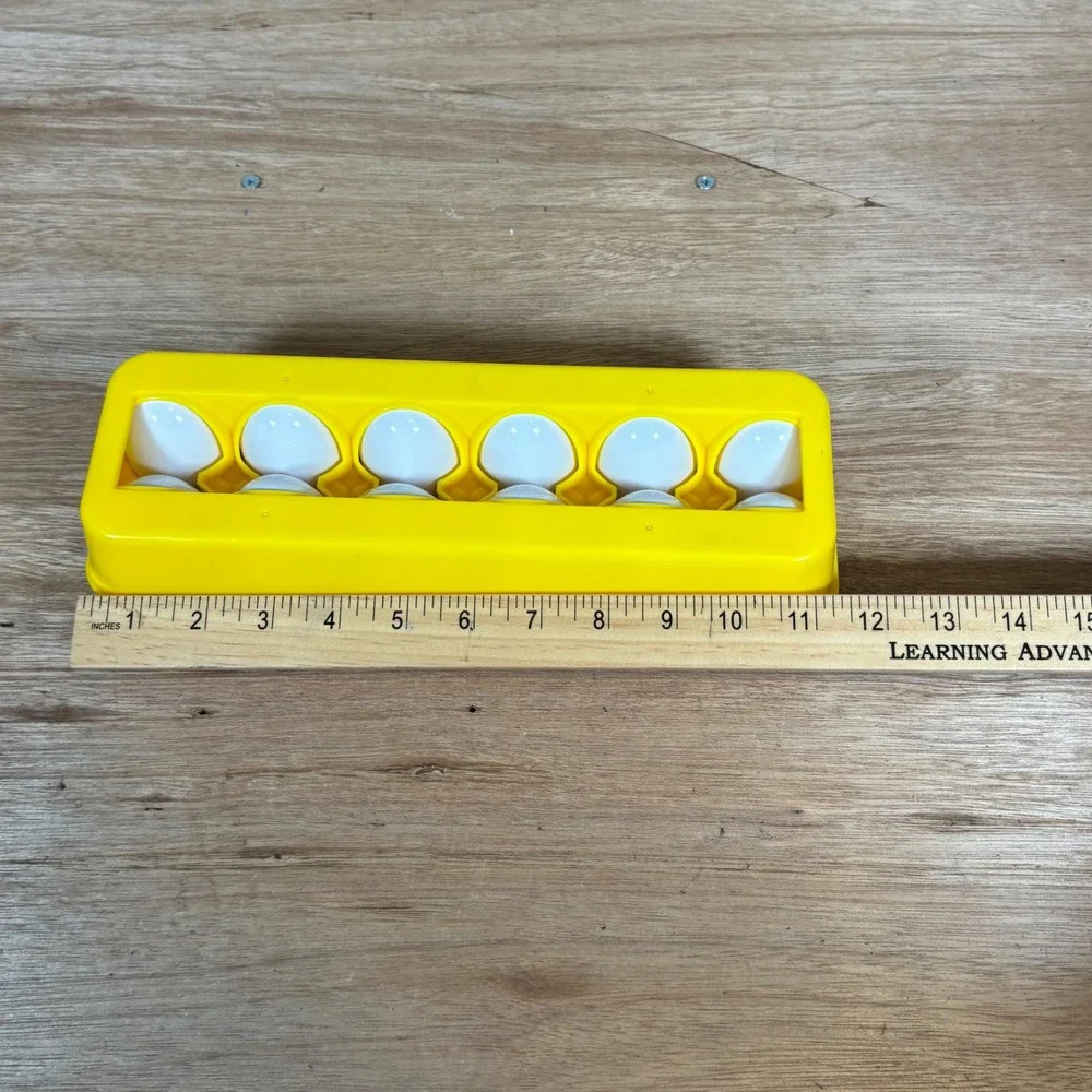 Hauck USA Inc Matching Eggs Educational Shape Sorter Toy 12pc Yellow Carton